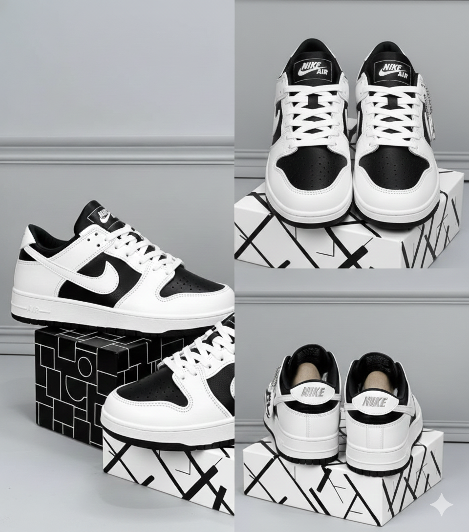 Nike Dunk low retro reverse black and white