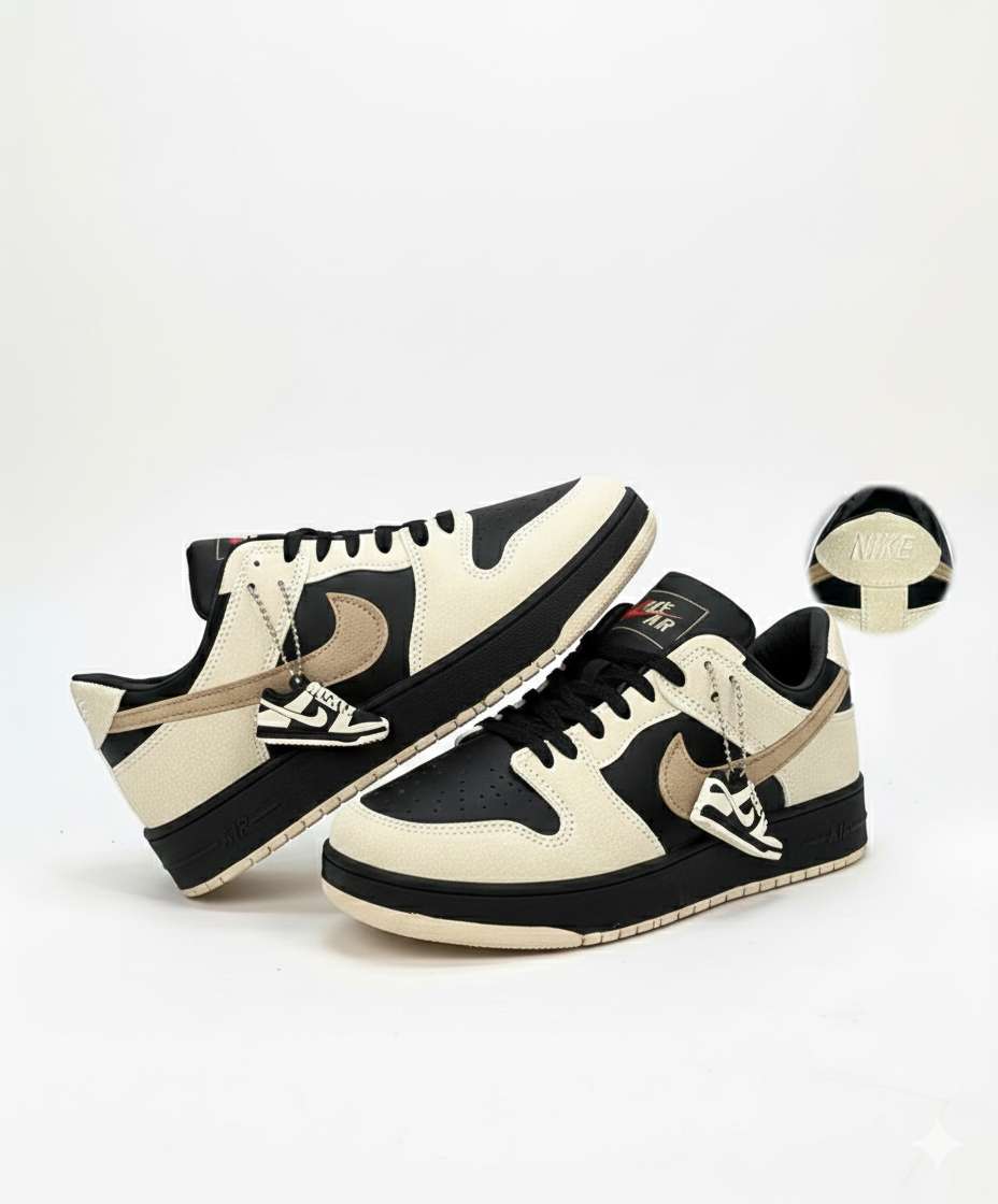 Nike dunk low black suede