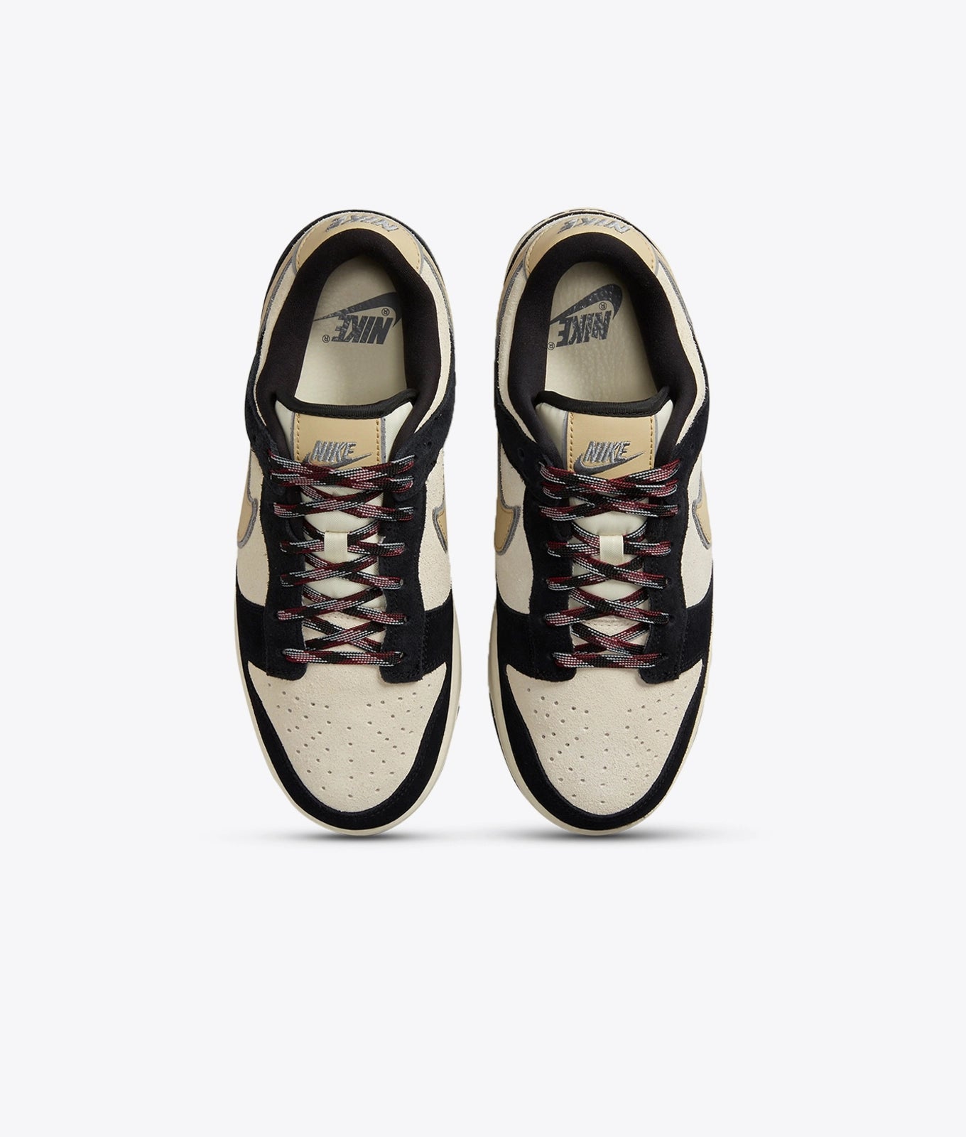 Nike dunk low black suede